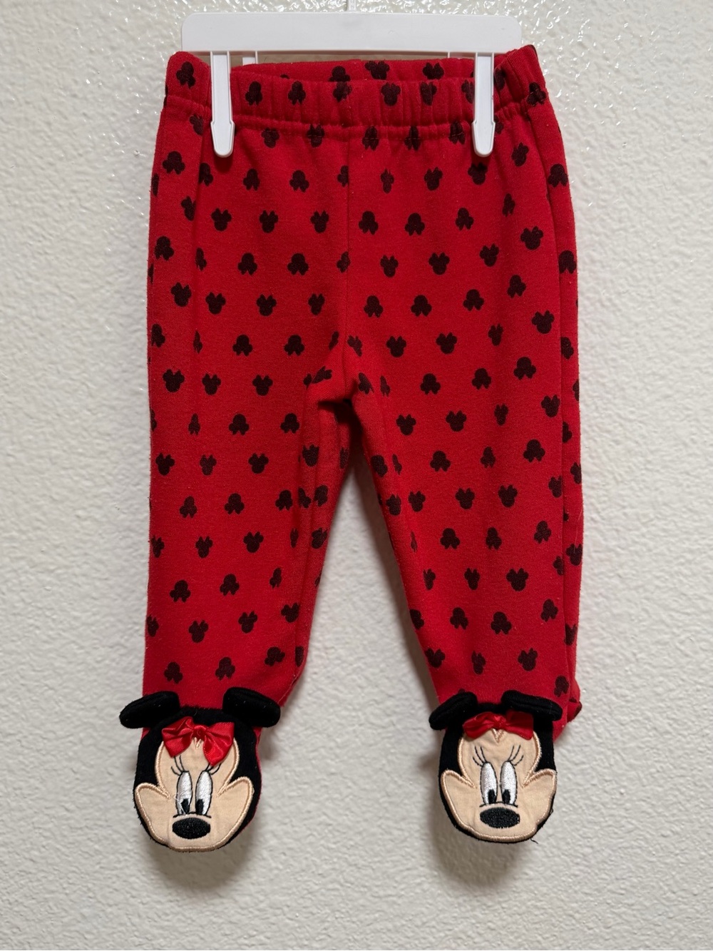 disney minnie mouse infant girl footed sweatpants